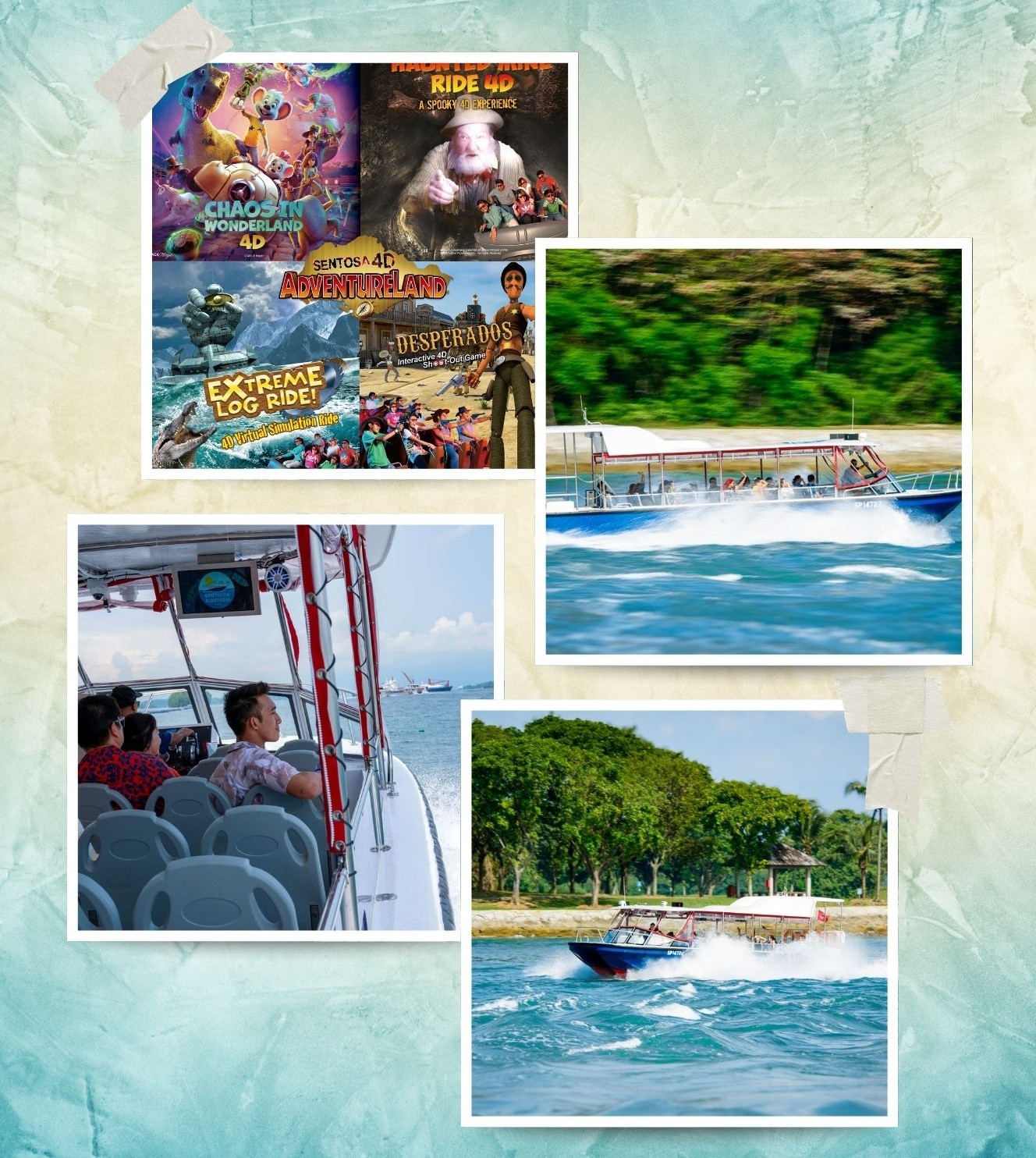 4D Adventureland (1 Ride) + Albatross HOHO Speedboat (1 Way)